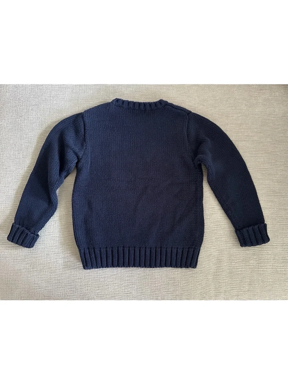Ralph Lauren RL Polo American Flag Navy Crewneck Sweater Youth Kids Sz 6 unisex